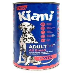 Консерви для собак Кіані вагою 1240г або 415г курка або яловичина