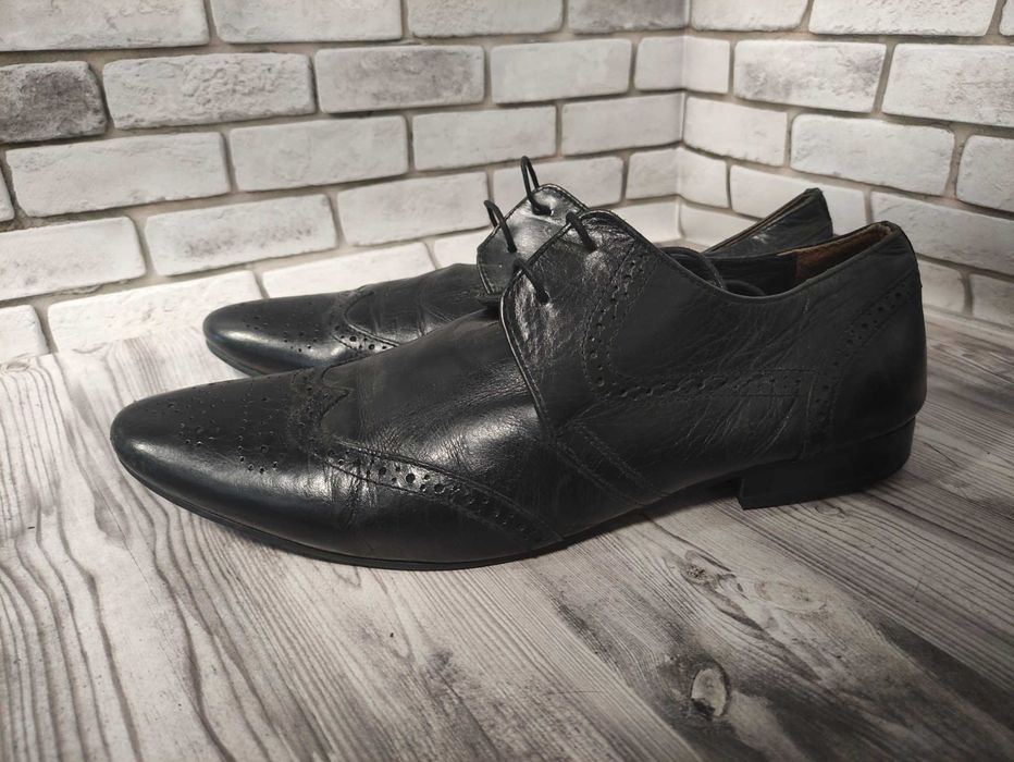 Шкіряні туфлі борги River Island, розмір 46