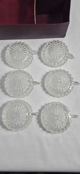 Elegancki Komplet Deserowy KRISTAL – 7 Elementów – Vintage