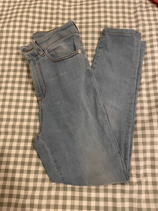 Calças de ganga clara