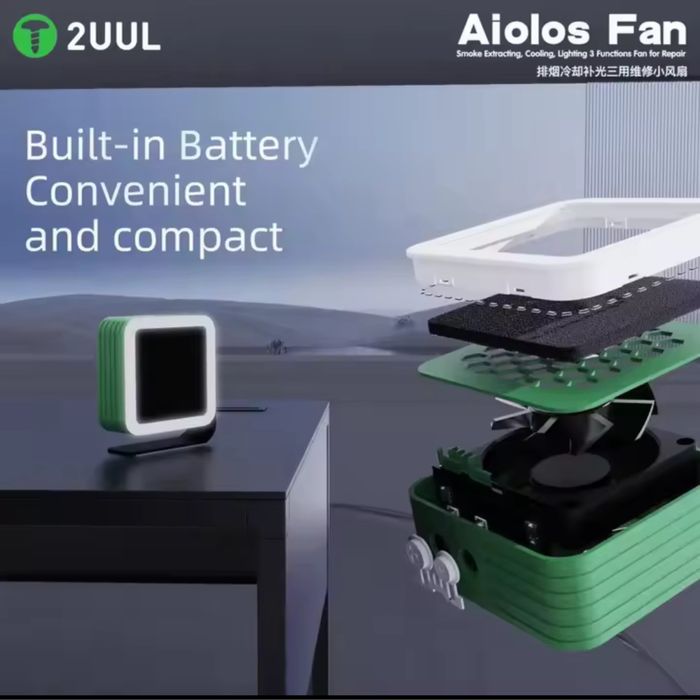 Димоуловлювач вентилятор витяжка для паяння 2UUL DA98 Aiolos Fan