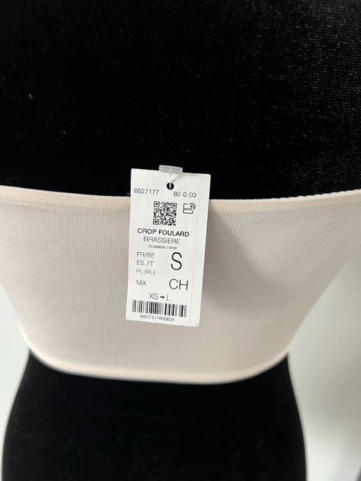 Beżowy, biustonosz, stanik, kostium kąpielowy, opaska, bikini, Etam, S