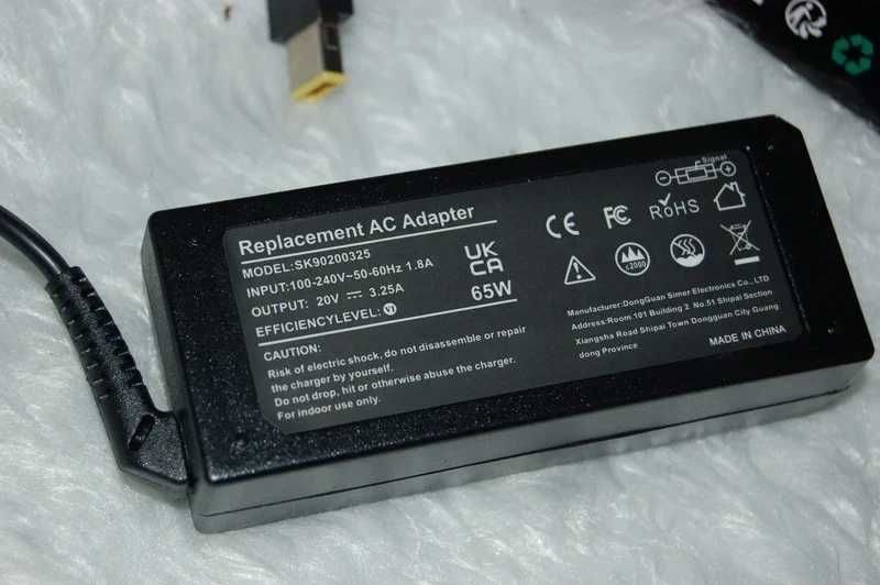 Zasilacz 65 W do Ibm Lenovo Zasilacz 20V 3.25A 65W #E1