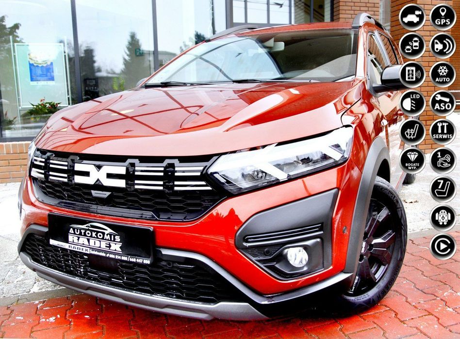 Dacia Jogger Navi|Kamera|2xPark|FV23%|7 Foteli|Klimatronic|6 Bieg| Serwis|GWARANT