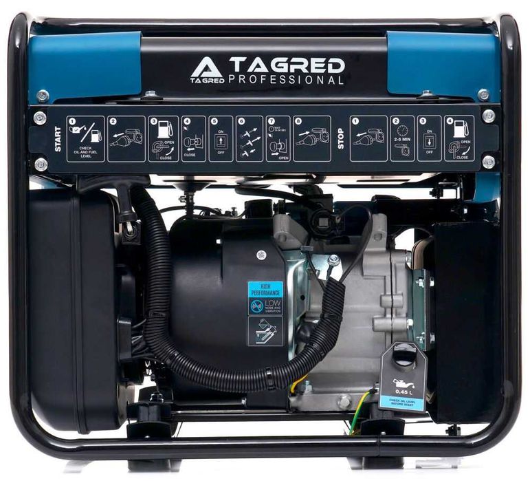 Nowy Duży Mocny 5500W Miedź Agregat Prądotwórczy Generator Prądu 230V
