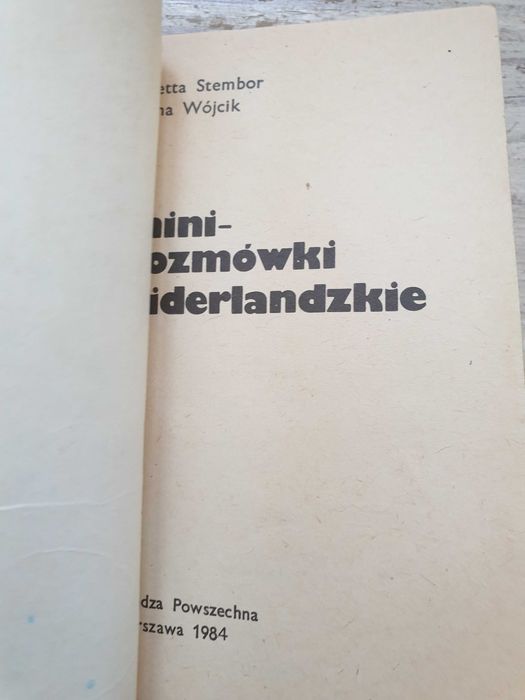 Mini rozmówki niderlandzkie Stembor Wójcik