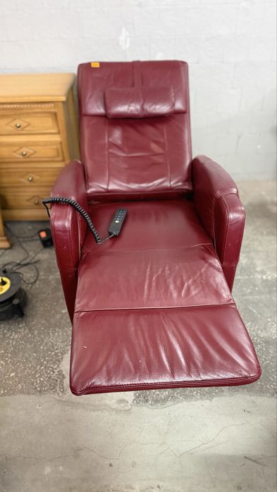 Крісло шкіряне, єлектрореклайнер, кресло кожаное, электрическое