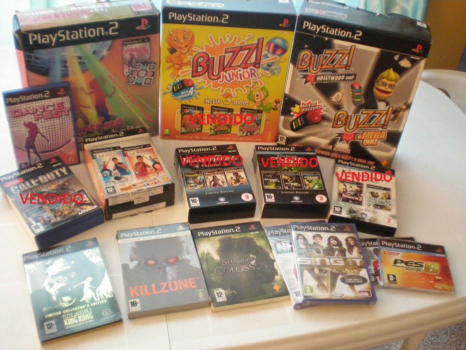 PS2 - mais de 539 jogos todos com caixa