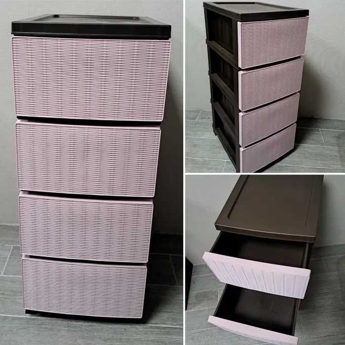 ЕКО Комод пластиковий під Ротанг