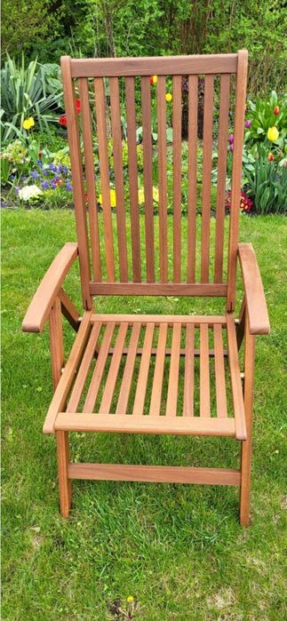 Krzesła drewniane ogrodowe na taras