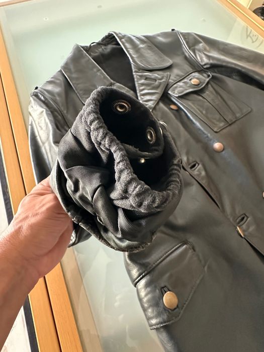 Casaco de moto em Pele de Cavalo ( HorseHide ) - Polícia Alemã anos 80