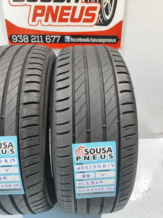 2 pneus semi novos 205-50R17 Kleber - Oferta dos Portes