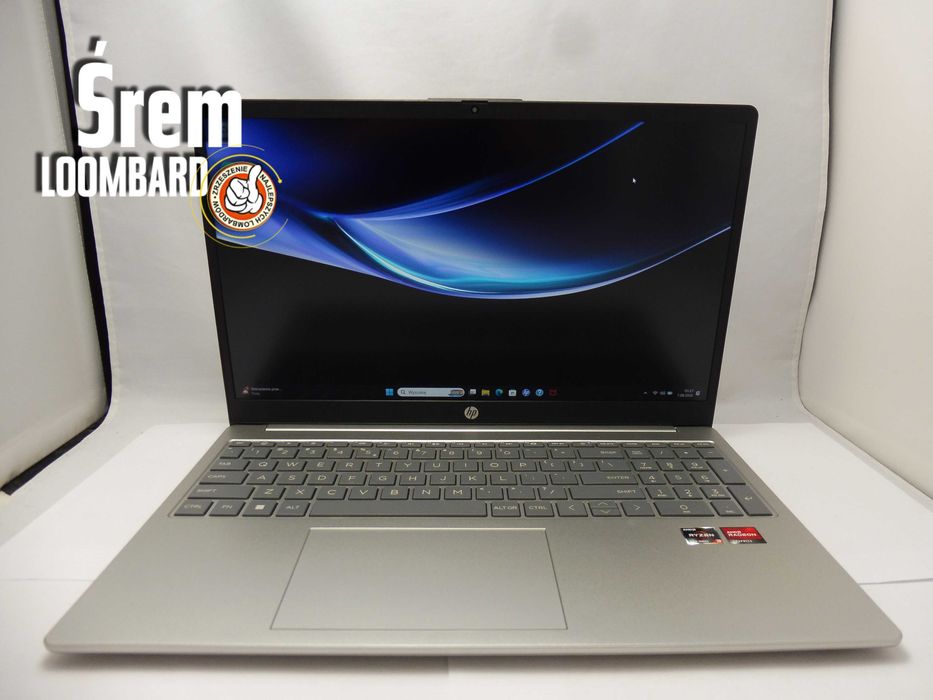 Laptop HP-15-FC0056NW, Win 11, AMD Ryzen 3, 8gb/512gb ssd, Zasilacz, Bdb Stan!