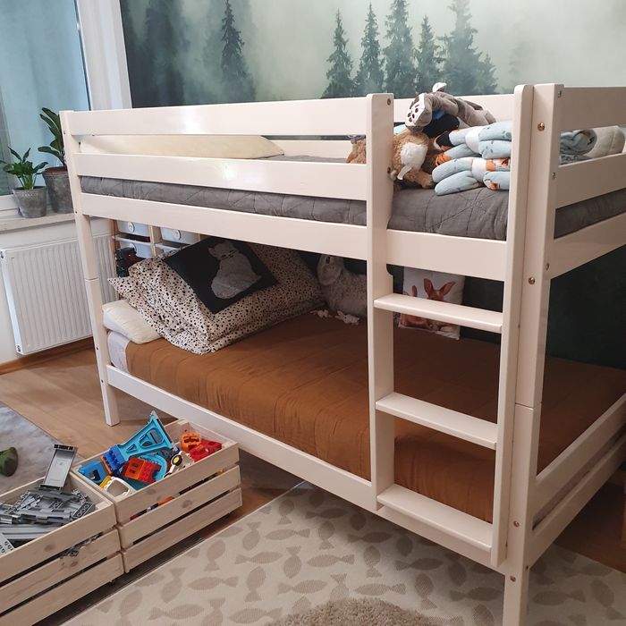 Łóżko piętrowe, po renowacji