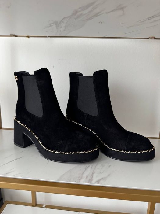 Wyprzedaż! Zamszowe botki Chanel! Premium OD RĘKI 40