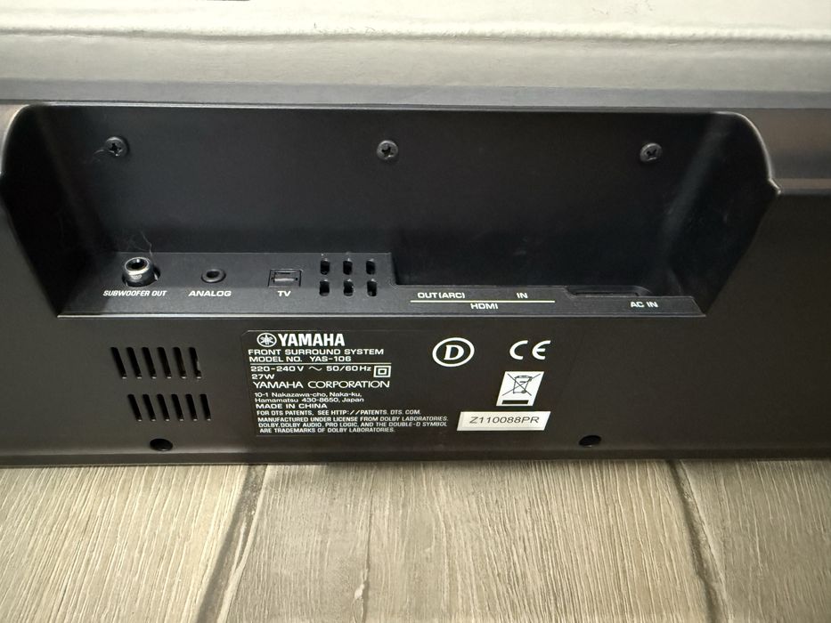 Soundbar Yamaha YAS-106