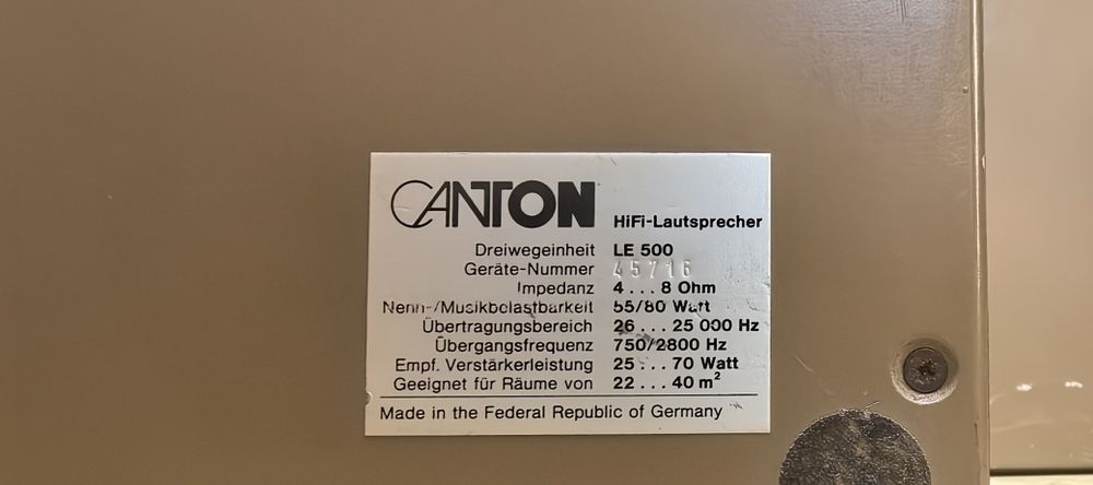 3-х полосна акустика Canton LE500/4Ω