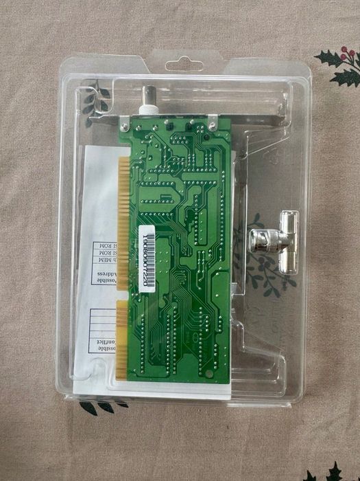 Езернет Карта ISA Ethernet Card 10Mbps BNC/RJ 8019R ISA