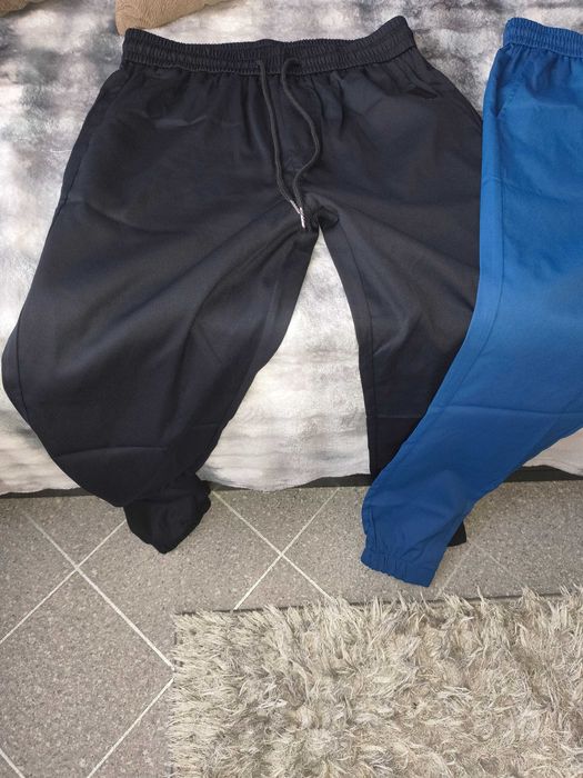 Spodnie męskie eleganckie na gumce