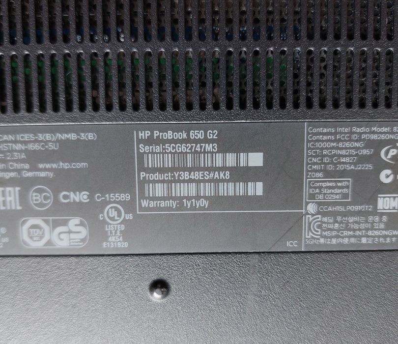 Hp 15.6"Fhd/i5 6gen/8gb/ssd256/акб 3+ години