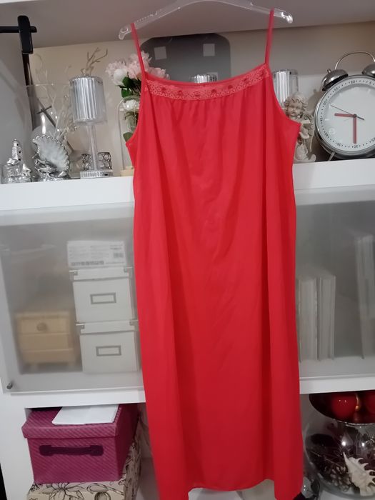 Piękna luksusowa halka koszula nocna damska 46/48