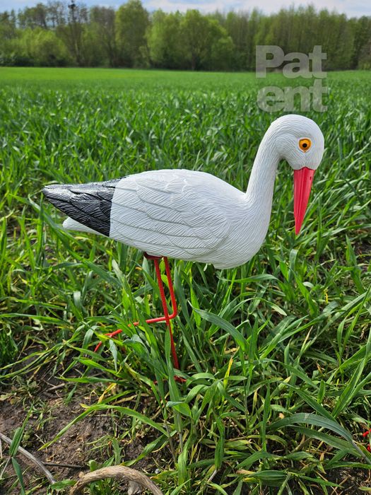 Figurki bocian bociek do ogrodu dekoracja działka ozdoba 2 szt.