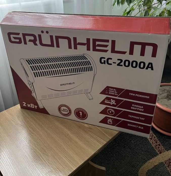 Конвекцііний обігрівач Grunhelm GC-2000A