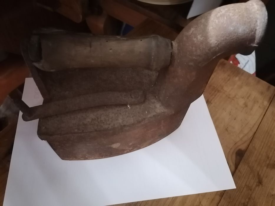 Ferro antigo engomar decoração velharia coleção