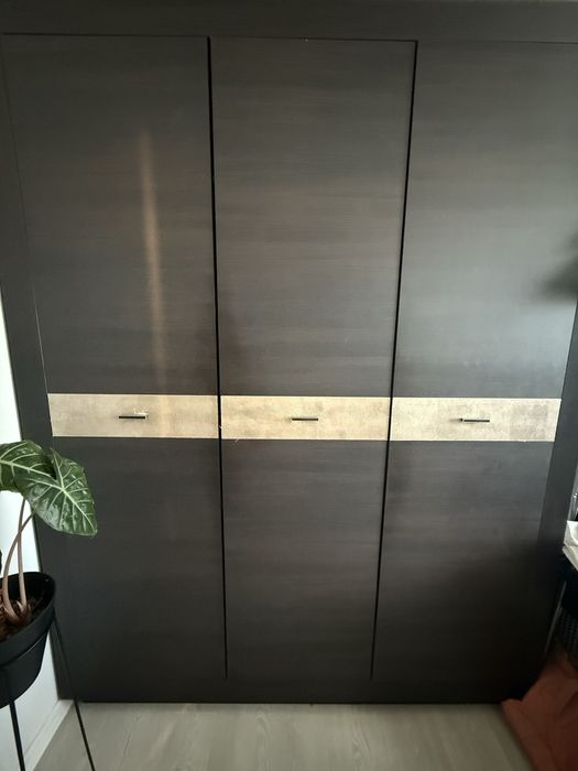 Zestaw mebli do sypialni lub salonu szafa komoda black red white