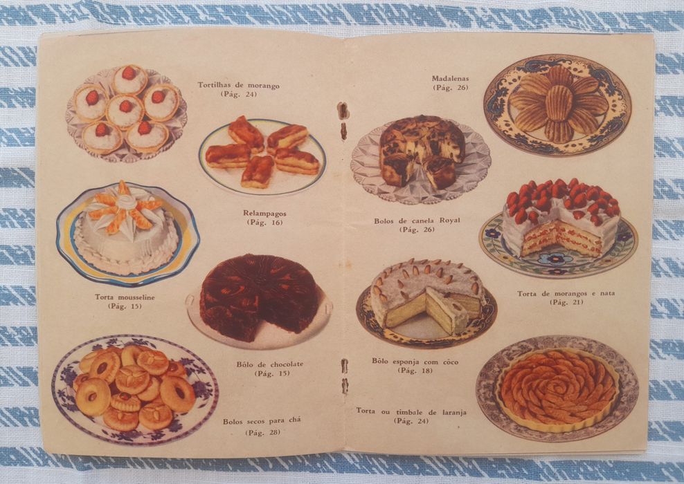 Pastelaria Royal - brochura com receitas vintage vintage