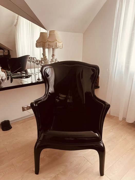 Fotel Glamour Czarny