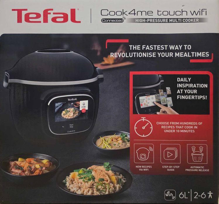 Мултіварка тефаль wifi .Tefal Cook4Me Touch CY912830⁸