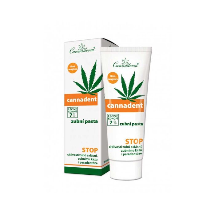 Pasta do zębów BEZ FLUORU Cannadent 75ml | Cannaderm