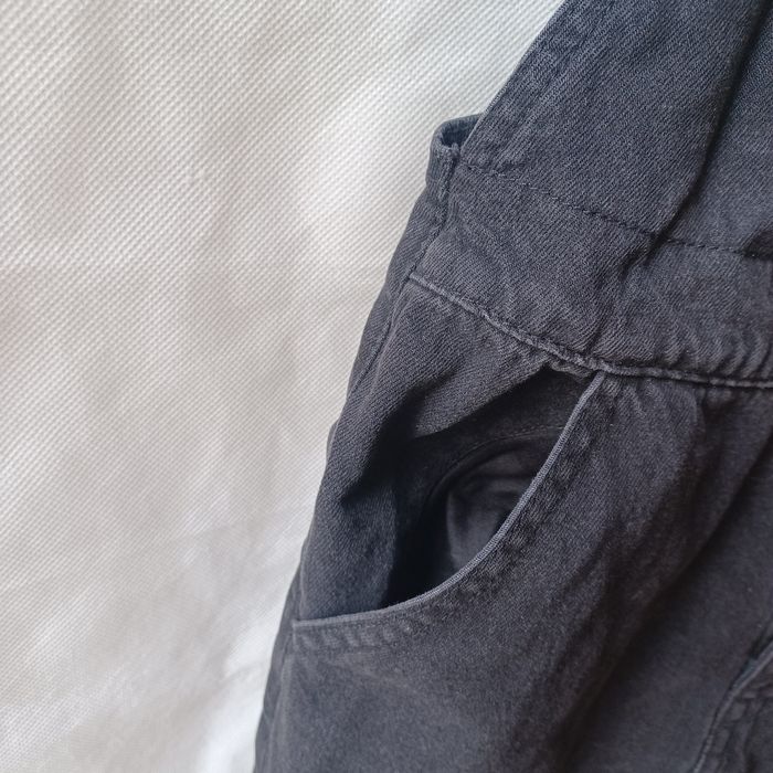 Ogrodniczki kombinezon czarne jeansowe dżinsowe XS 34 push up jeans