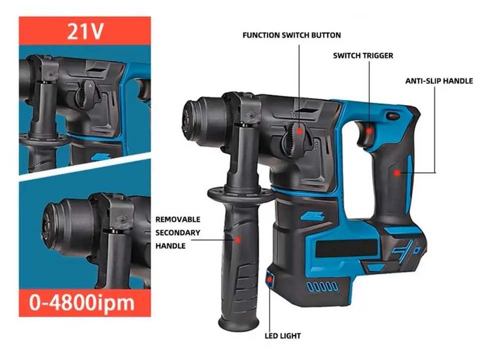 Акумуляторний безщітковий перфоратор