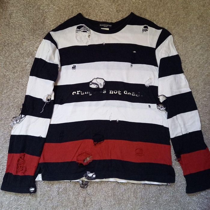 Mastermind distressed Long sleeve S/S 2003 "Grunge". Дуже рідкий лонг лонгслів