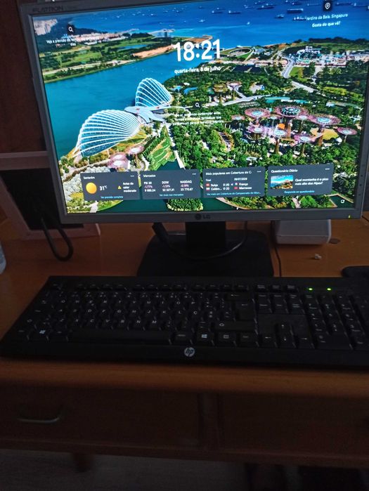 Monitor LG+ Teclado HP+Rato!
