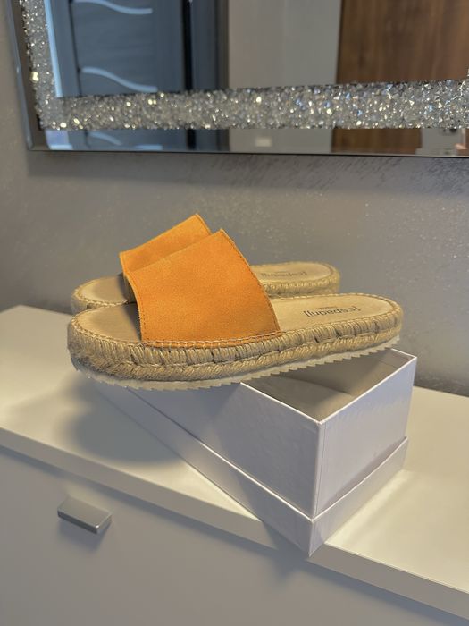 Espadryle espadrij pomarańczowe
