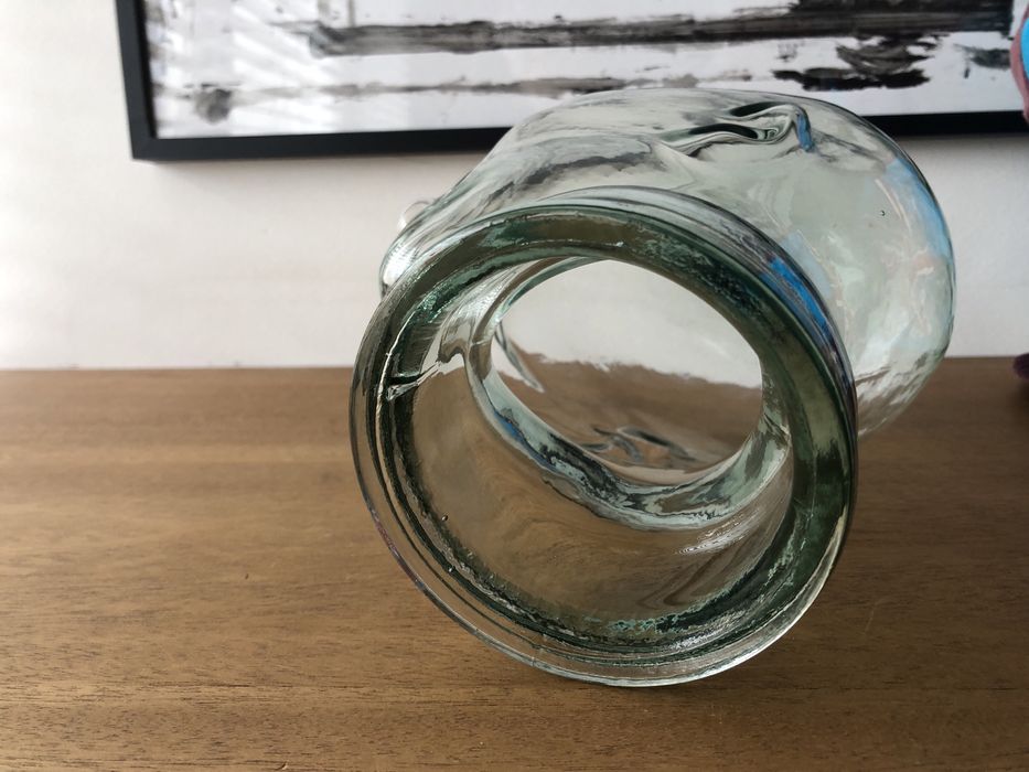 Expositor Cabeca em Vidro / vintage / tamanho real