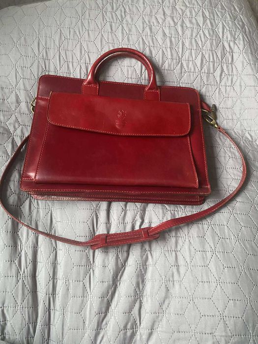 VERA PELLE teczka/aktówka ze skóry naturalnej