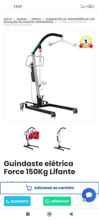 Arnês de Transferência de Grua Elevatória