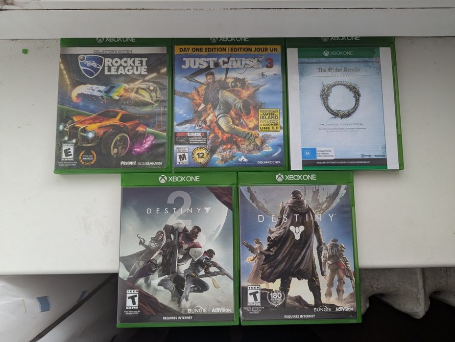 Ігри диски на Xbox one series x s Destiny Just Cause 3 Rocket league