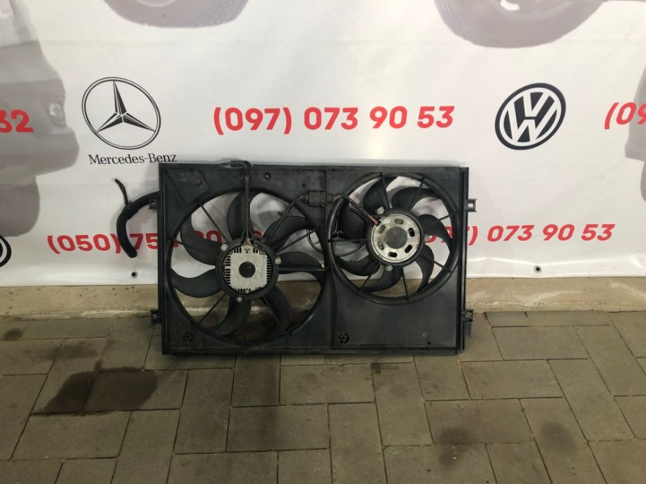 Радиатор VW Caddy Passat B6 Пасат Touran Golf Гольф 5 Jetta диффузор