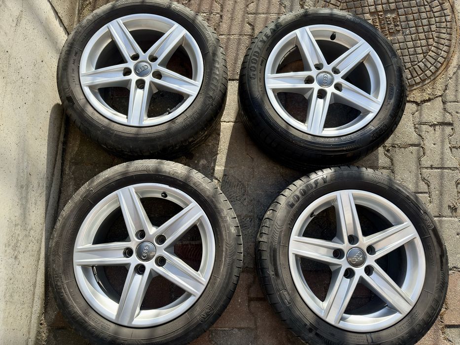 Felgi oryginalne audi 16 cali 205/55/16 letnie opony 6mm