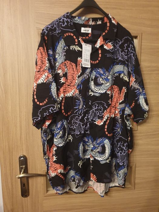 Koszula męska w smoki nowa z metka 5xl