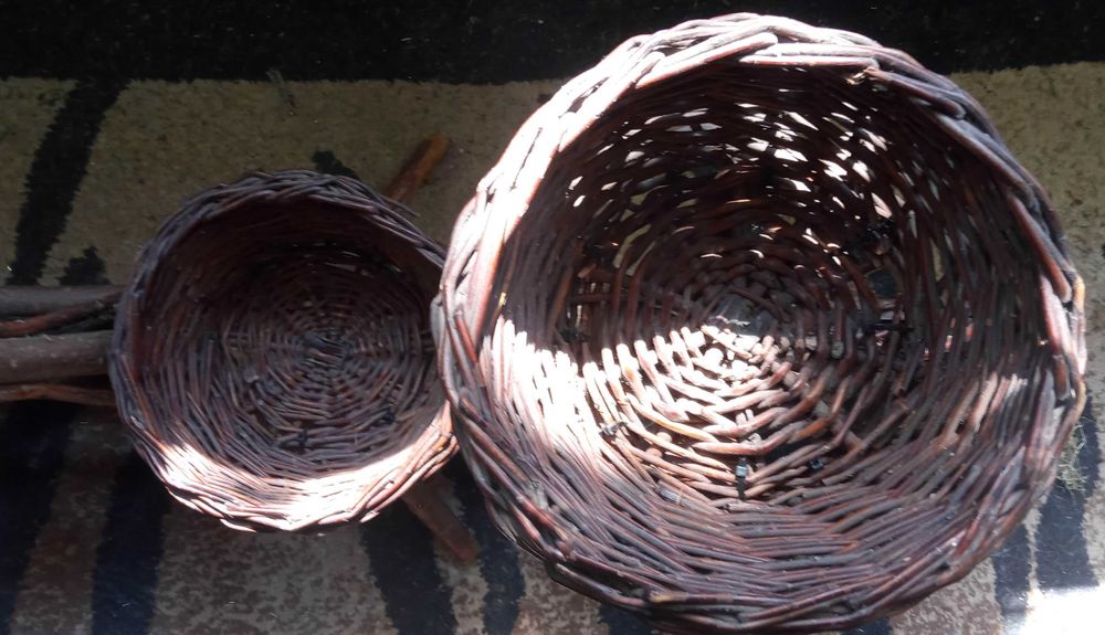 Rower wiklinowy kwietnik doniczka