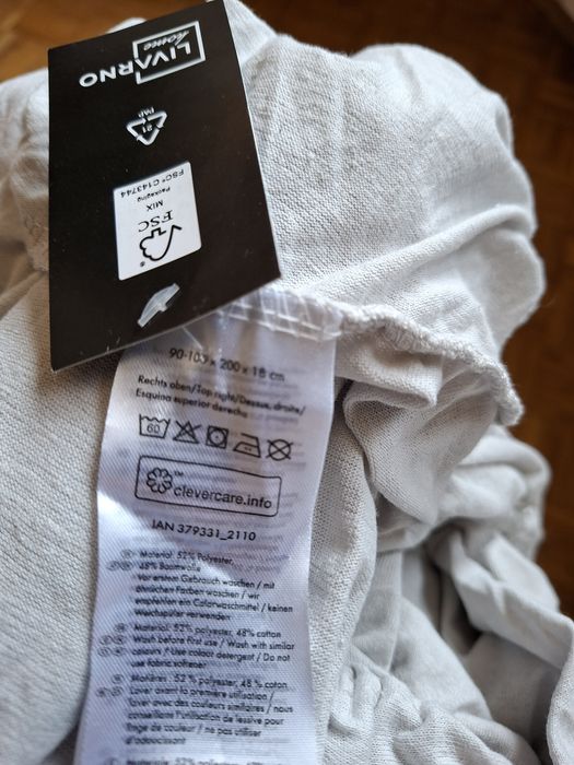 Prześcieradło z gumką 90-100×200