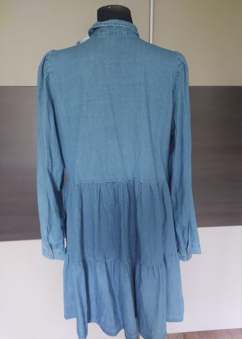 Nowa niebieska sukienka babydoll jeansowa SinSay 40/L