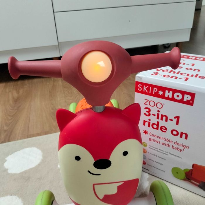 Jeździk hulajnoga lisek 3 w 1 skip and hop