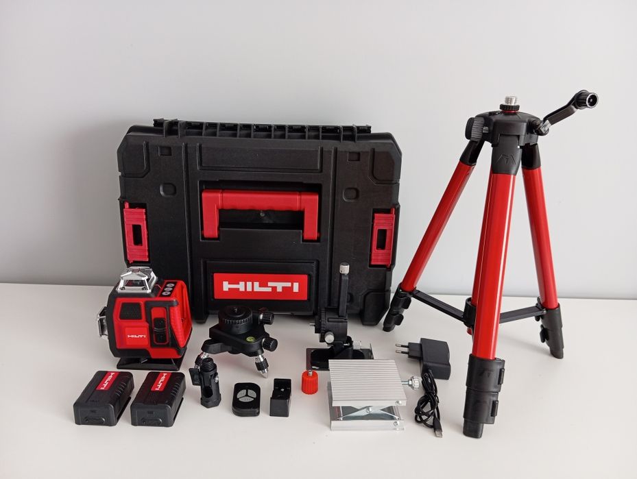 Hilti 4D лазерний рівень. Штатив 1м. Лазерный уровень. 2 АКБ.